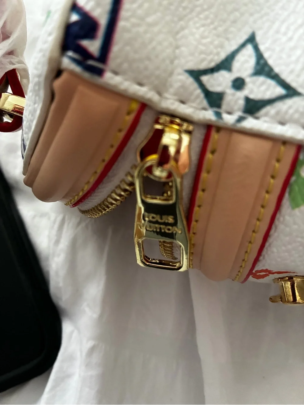 LV Nano Cannes in Takashi Murakami with Twilly